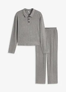 Loungewear-kosedress i mykt ribbemateriale, oversized, bonprix