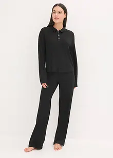 Loungewear-kosedress i mykt ribbemateriale, oversized, bonprix