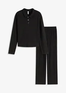 Loungewear-kosedress i mykt ribbemateriale, oversized, bonprix