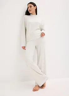 Loungewear-kosedress i mykt ribbemateriale, oversized, bonprix