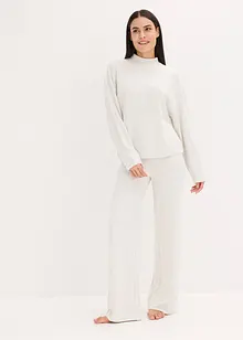 Loungewear-kosedress i mykt ribbemateriale, oversized, bonprix