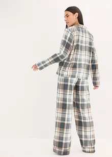 Pyjamas i flanell med lurex og gaveforpakning, bonprix