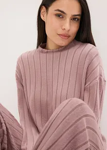 Loungewear-kosedress i mykt ribbemateriale, oversized, bonprix