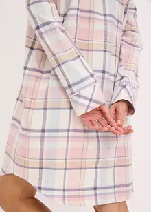 Nattkjole i vevd flanell med knepping, bonprix