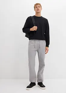 Relaxed Fit-pull on-bukse i 100% bomullstwill,  Tapered, bonprix