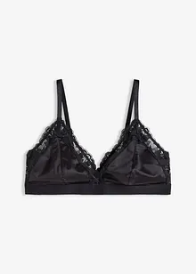 Bralette i materiale med glans, bonprix