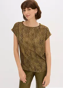 Topp i vevd miks, bonprix