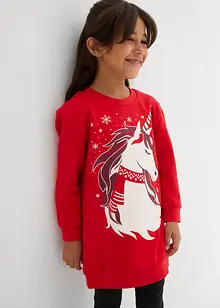 Sweatshirtkjole i 100% bomull, bonprix