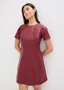 Kort kjole i imitert skinn, bonprix