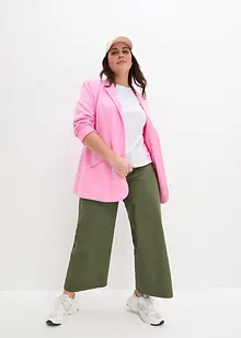 Wide Leg-jeans, High Waist, komfortlinning, bonprix