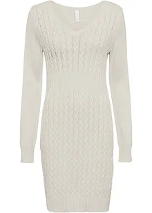 Strikkekjole med flettemønster, bonprix