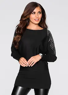 Finstrikket genser i viskosemiks, bonprix