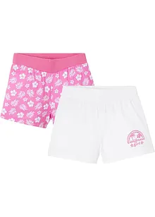 Behagelig shorts i 2-pakning med trykk, bonprix