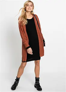 Strikkekjole i ledig snitt, bonprix