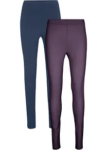 Leggings i lang modell (2-pack), bonprix