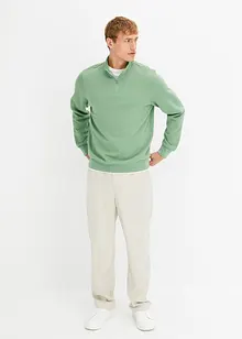 Sweatshirt med troyer-krage, bonprix