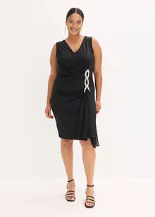 Jerseykjole med strassapplikasjon, bonprix