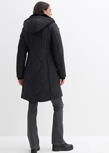 Kort kåpe med diamant-vattering og glidelåser i sidene, bonprix
