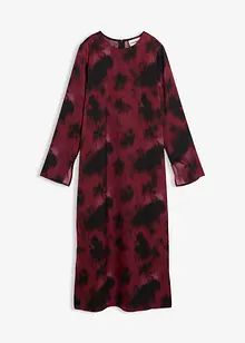 Midikjole i sateng, bonprix