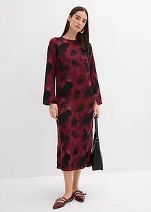 Midikjole i sateng, bonprix