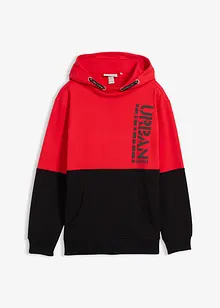 Sweatshirt med hette av økologisk bomull, bonprix