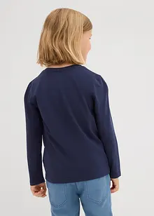 Langermet topp med økologisk bomull (3-pack), bonprix