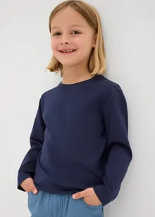 Langermet topp med økologisk bomull (3-pack), bonprix