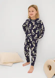 Pyjamas i myk bomull (4-delt sett), bonprix