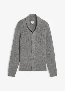 Cardigan med ribbemønster, bonprix