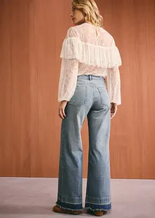 Wide leg-jeans, Mid Waist, bonprix
