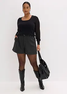 Finstrikket genser av myk viskosemiks, bonprix