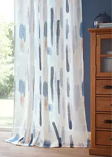 Gardin med trykt stripemønster (1-pack), bonprix