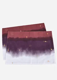 Spisebrikker i økologisk bomull (2-pack), bonprix