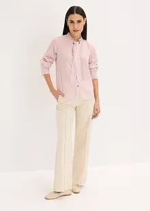 Chiffonbluse med avtagbart knytebånd, bonprix