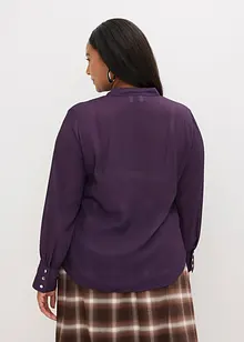 Chiffonbluse med avtagbart knytebånd, bonprix