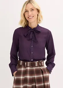 Chiffonbluse med avtagbart knytebånd, bonprix