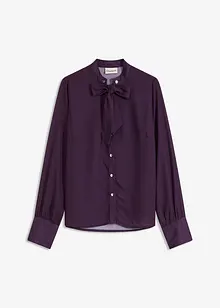 Chiffonbluse med avtagbart knytebånd, bonprix