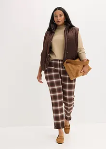 Vattert vest med lett glans, bonprix