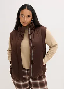 Vattert vest med lett glans, bonprix