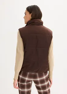 Vattert vest med lett glans, bonprix