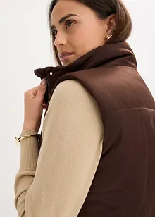 Vattert vest med lett glans, bonprix