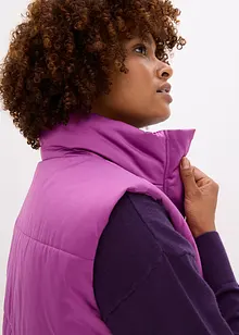 Vattert vest med lett glans, bonprix