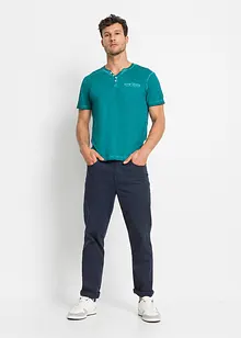 Kortermet bestefartrøye i 100% bomull i vasket look, bonprix