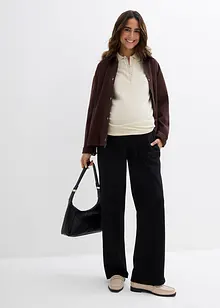 Mammabukse av Punto di Roma-materiale, rett med vide ben, bonprix