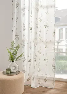 Gardin med trykt blomstermønster (1-pack), bonprix