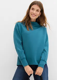 Oversized sweatshirt av mykt scubamateriale, bonprix