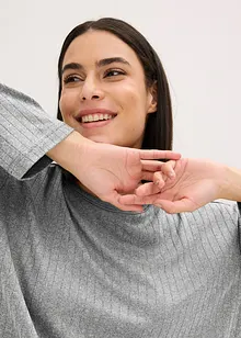 Pyjamas av myk pointelle-jersey, bonprix