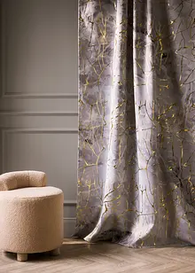 Mørkleggingsgardin med glansfullt trykk (1-pack), bonprix