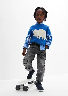 Varmende, Regular Fit pull on-jeans med jerseyfôr, bonprix