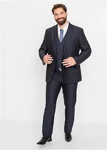 Dress (4-delt sett): blazer, bukse, vest, slips, Regular Fit, bonprix